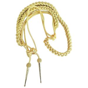 Gold Ceremonial Silky Aiguillette with Tips