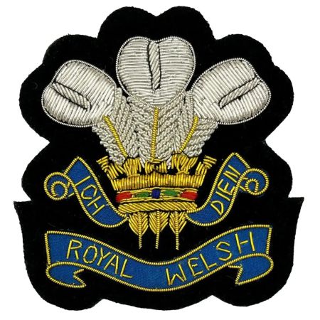 Royal Welsh Bullion Wire Blazer Badge