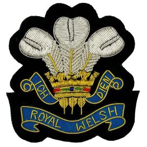 Royal Welsh Bullion Wire Blazer Badge