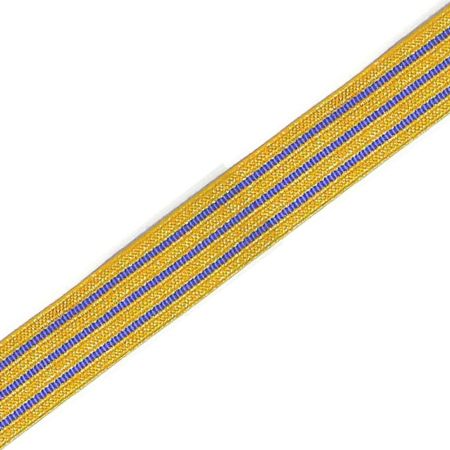 20 mm Infantry Sling Lace Gold Blue Mylar Braid Lace