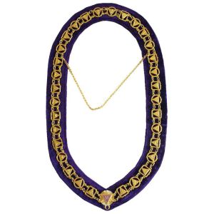 33rd Degree Scottish Rite Chain Collar Gold Plated