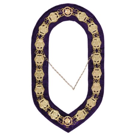 Gold Plated Worthy Patron OES Chain Collar