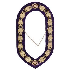 Gold Plated Worthy Patron OES Chain Collar