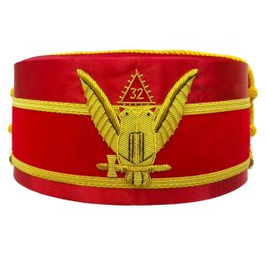 32nd Degree Scottish Rite Red  Crown Cap