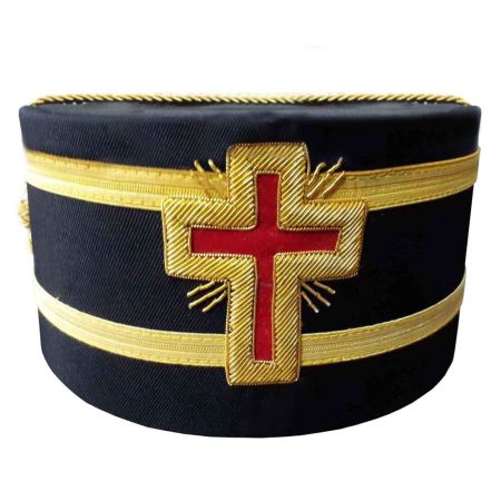 Past Commander Knights Templar Black  Crown Cap