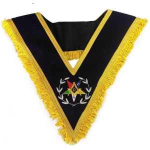 Worthy Patron OES Collar Royal Blue Velvet