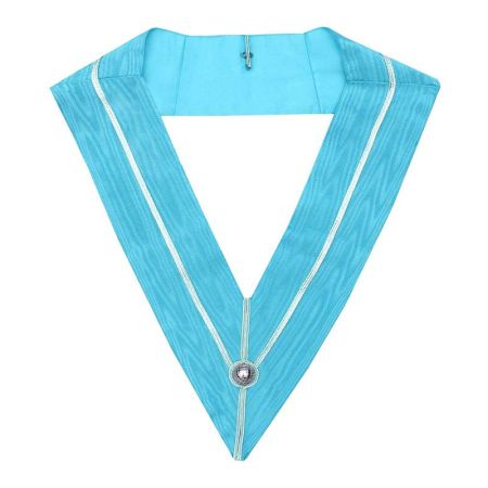 Past Master Craft Turquoise Moire Collar