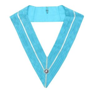 Past Master Craft Turquoise Moire Collar