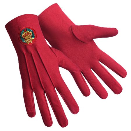 Red Cotton Order of the Amaranth Gloves