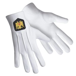 32nd Degree Scottish Rite Cotton Gloves