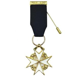 Order of Malta Breast Jewel - Gold Plated