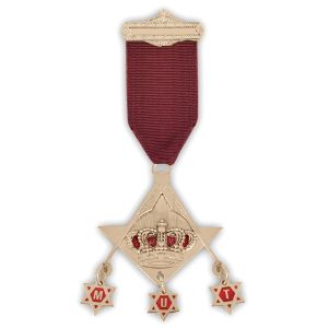 Master of Tyre Allied Masonic Degrees Breast Jewel