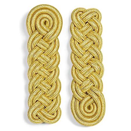 Gold Braided Military Shoulder Boards