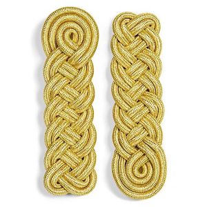 Gold Braided Military Shoulder Boards