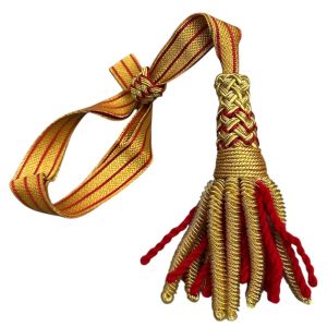 Woven Gold Sword Knot with Tassel