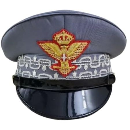 Italian Army General Grey Visor Cap